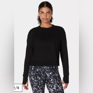 SWEATY BETTY AFTERCLASS CROPPED SWEATSHIRT